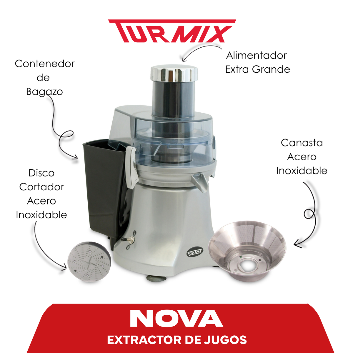 Extractor de Jugos NOVA – Turmix de México