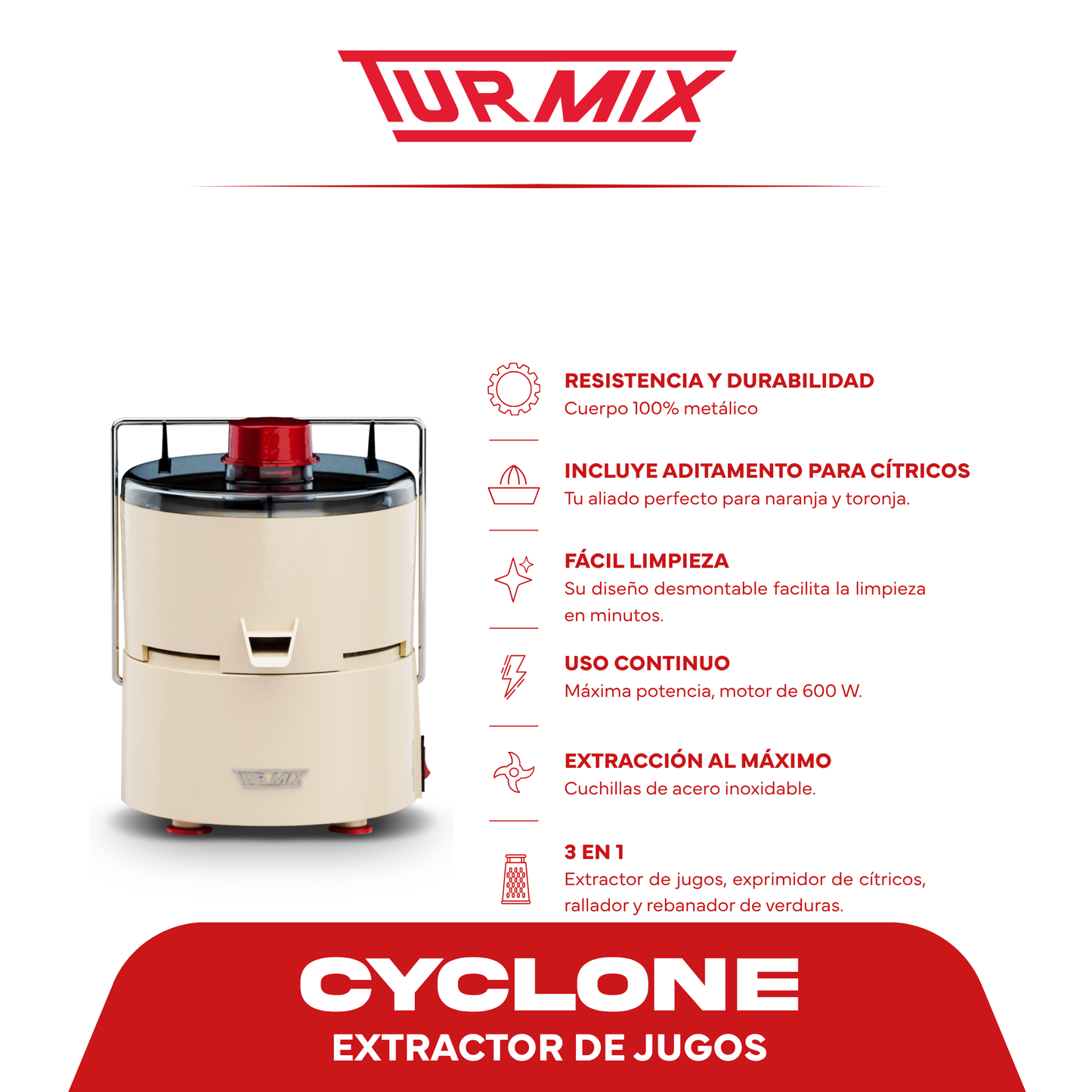 Extractor de Jugos Cyclone