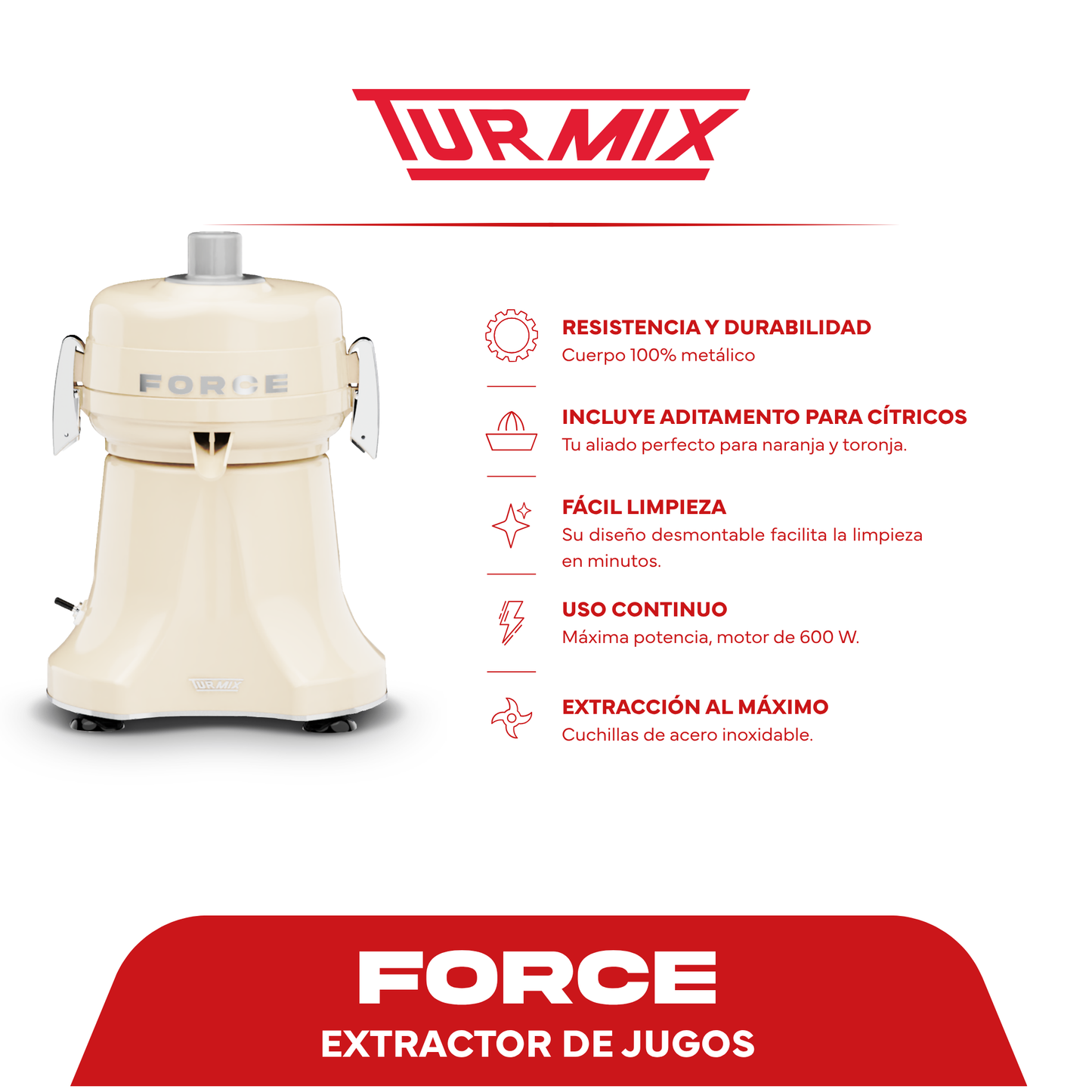 Extractor de Jugos FORCE