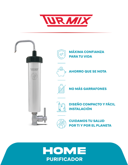 Purificador de Agua Modelo Home (sobre Tarja) TURMIX