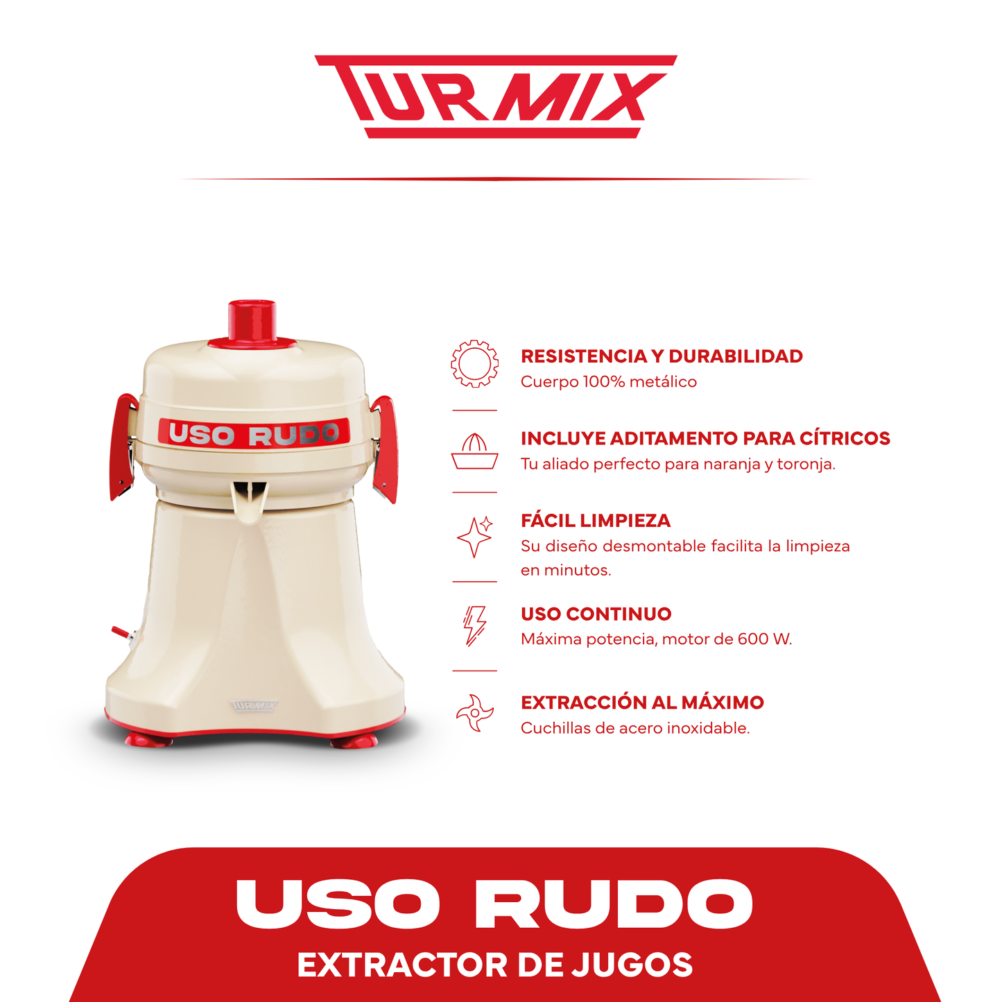 Extractor de Jugos USO RUDO