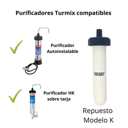 Cerámica para purificadores de agua Modelos HK Doméstico y Autoinstalable